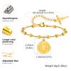 Vnox Stainless Steel Women's Rosary Bracelets, Saint Benedict Virgin Mary Jesus Cross Prayer Bracelet , Trendy Religion Jewelry