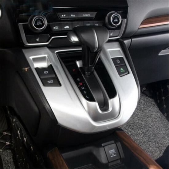 Silver Inner Gear Shift Box Panel Cover Trim For Honda CR-V CRV 2017-2022
