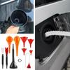 Stem Funnel For Car Engine Oil Fuel Filling Plastic Tool Motorcycle Anti Splash Long Oil Funnel Auto Accessories