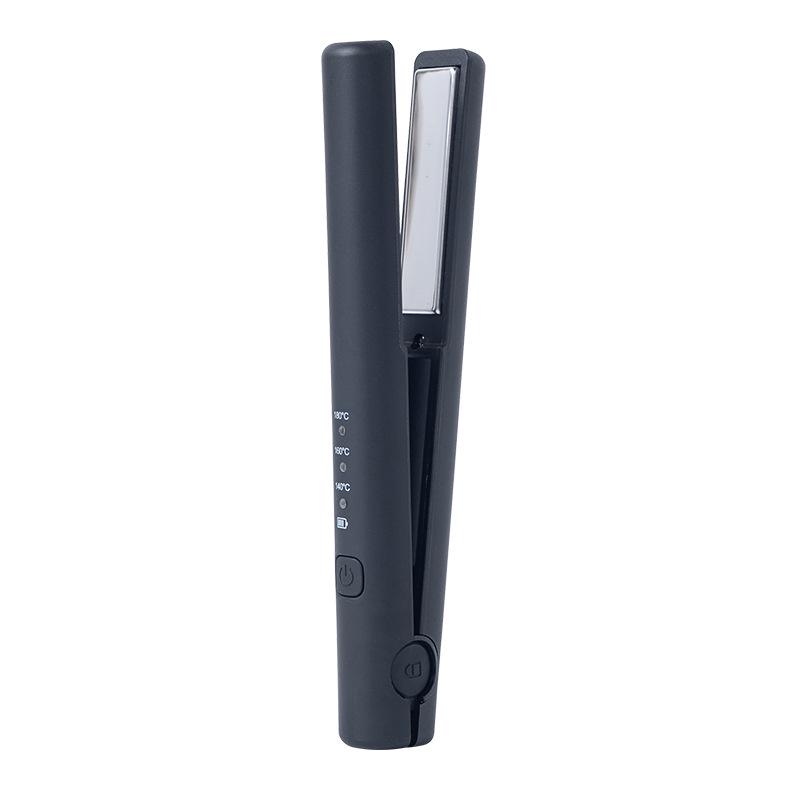 Portable Dual-Use Wireless Hair Straightener & Curler: Rechargeable Clamp & Wand