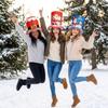 Funny Christmas Bucket Hats Soft Xmas Photo Hat Cute Holiday Hat  Holiday Party
