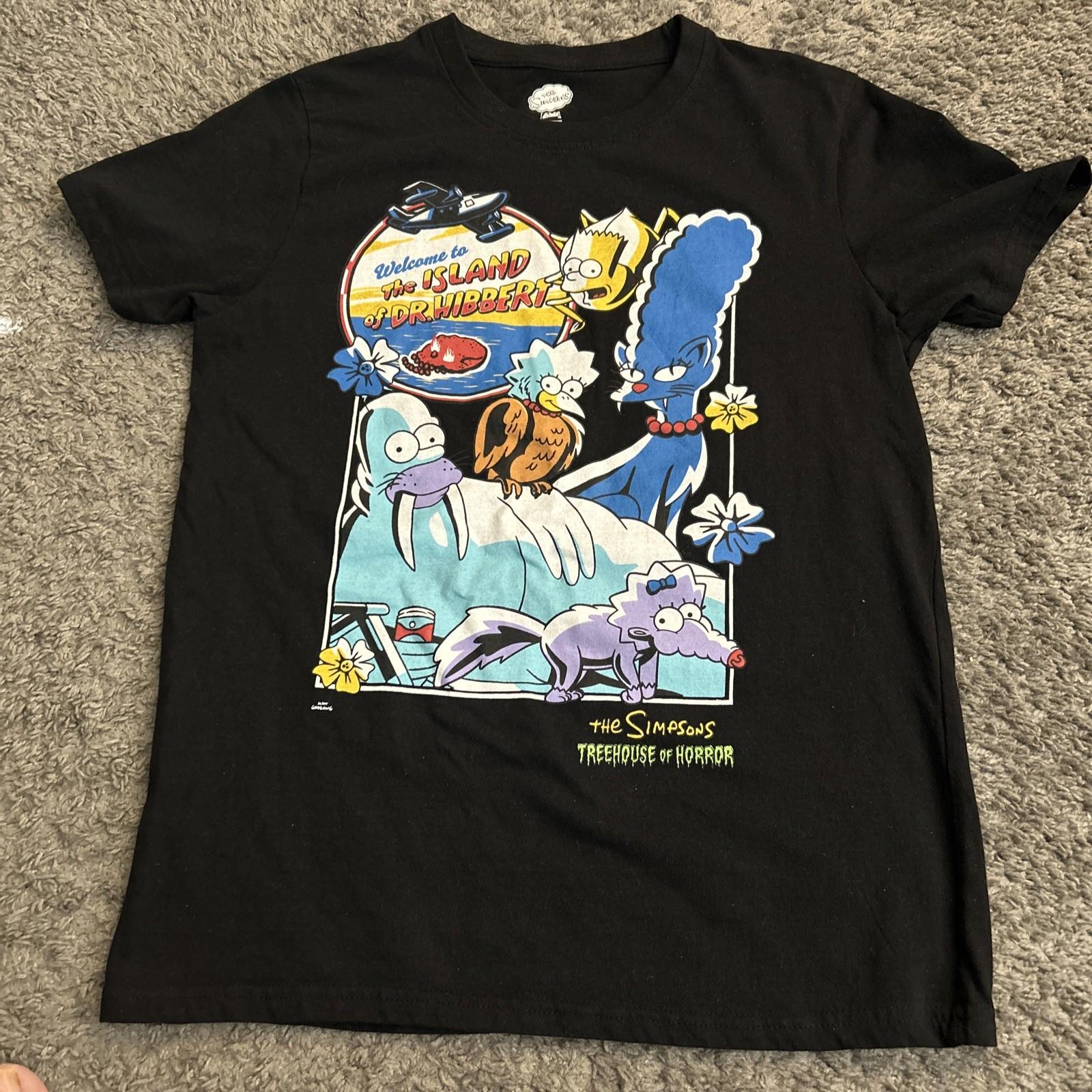 Dr. Hibbert Treehouse of Horror The Simpsons T Shirt Black Size M Unisex T-Shirt XXXXL