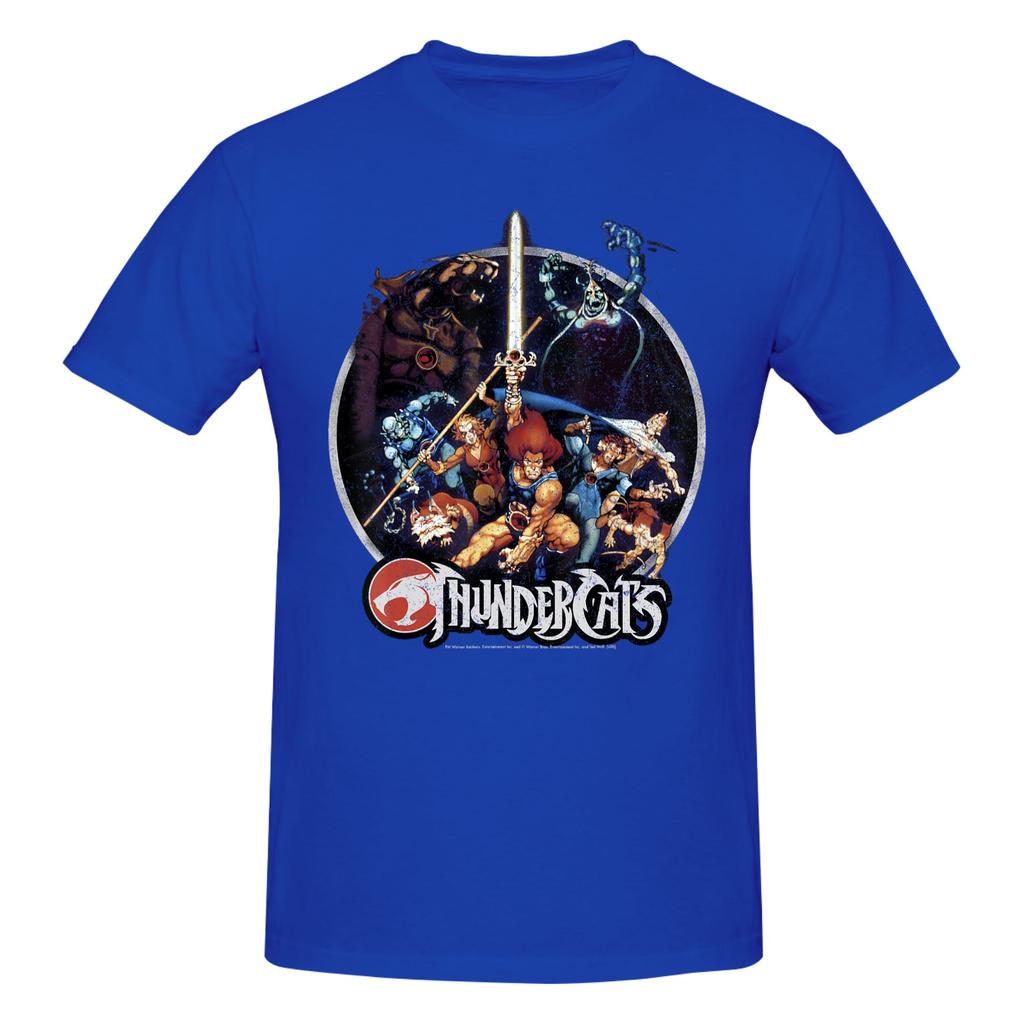 Piece Warriors Group Novelty  Cotton TShirt ThunderCats s Vintage Cartoon Tees Tops For Unisex