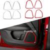 Car Detector Stick ABS For Jeep Compass 2017 2018    Ide Door Audio Speak Sound Cover Ring Trim Frame 4pcs