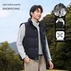 Xuezhongfei Men's Minimalist Stand-Collar Down Vest
