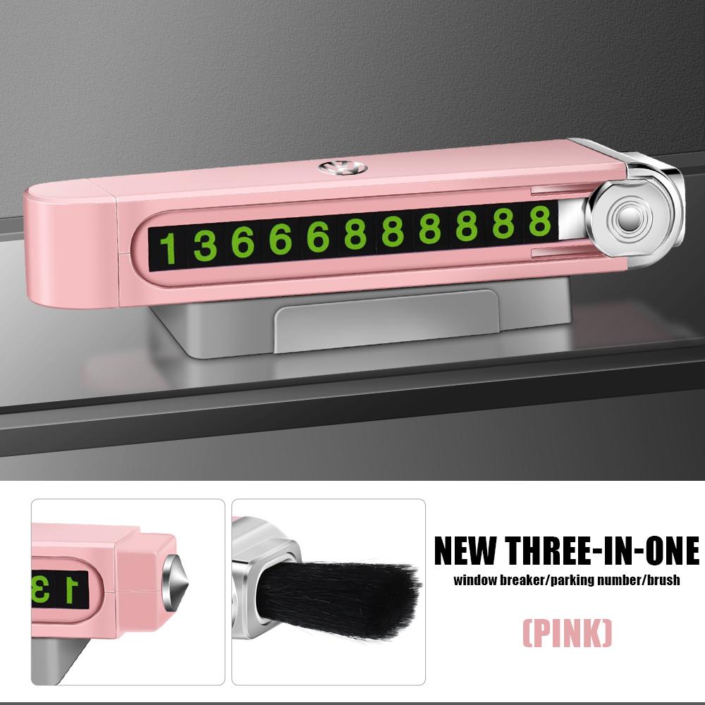 

2026 Hot For VW VOLKSWAGEN Car Temporary Parking and Moving Phone Number Plate Window Safety Hammer For VW Volkswagen Golf Polo 1pc