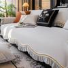 Waterproof and Non-slip Sofa Cushion, Simple European Light Luxury Style, Fashionable Four-season Universal Seat Cushion, Nordic Style Lace Sofa Towel