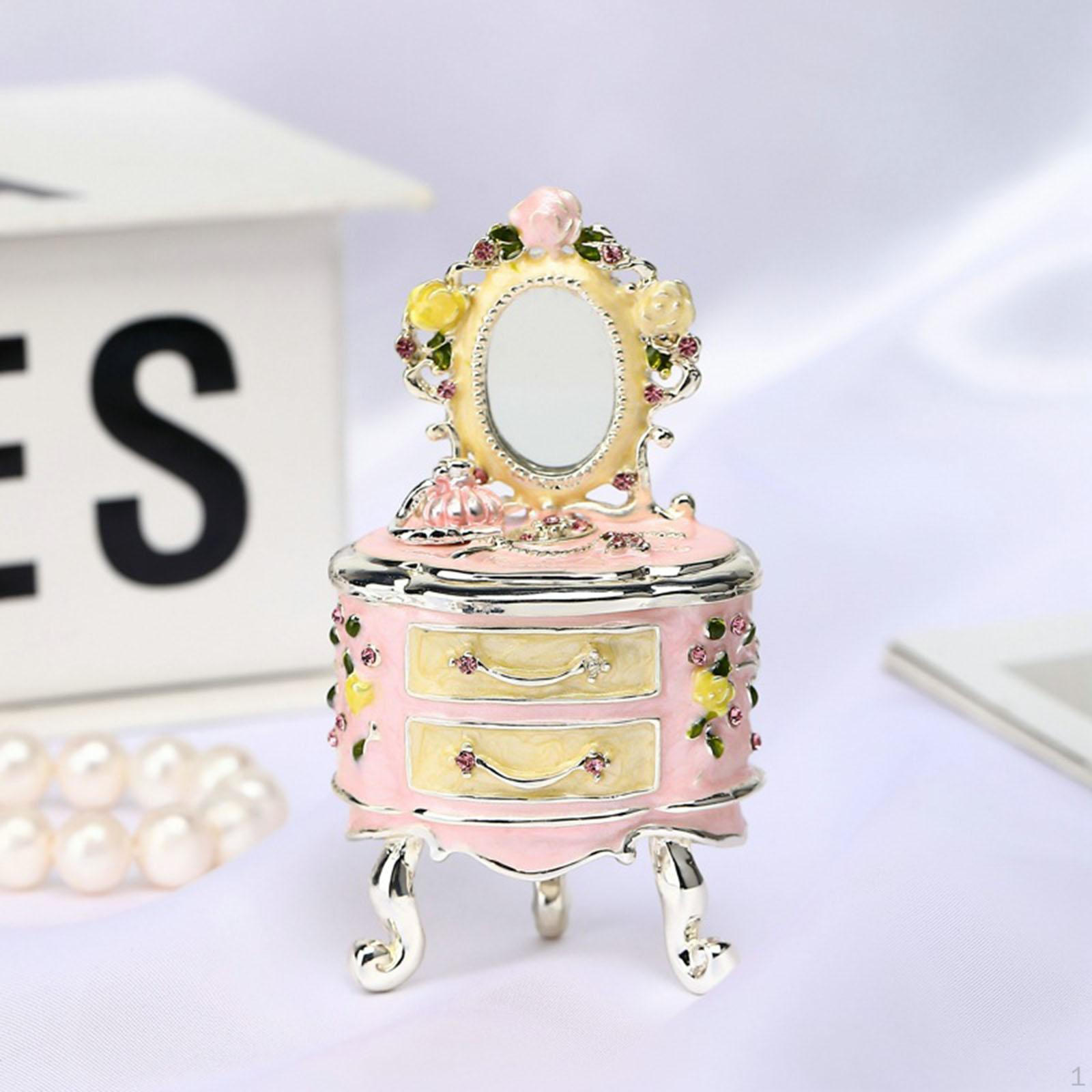 

Футляр для хранения ювелирных изделий в форме мебели, коллекционная статуэтка-органайзер, безделушка для Dresser