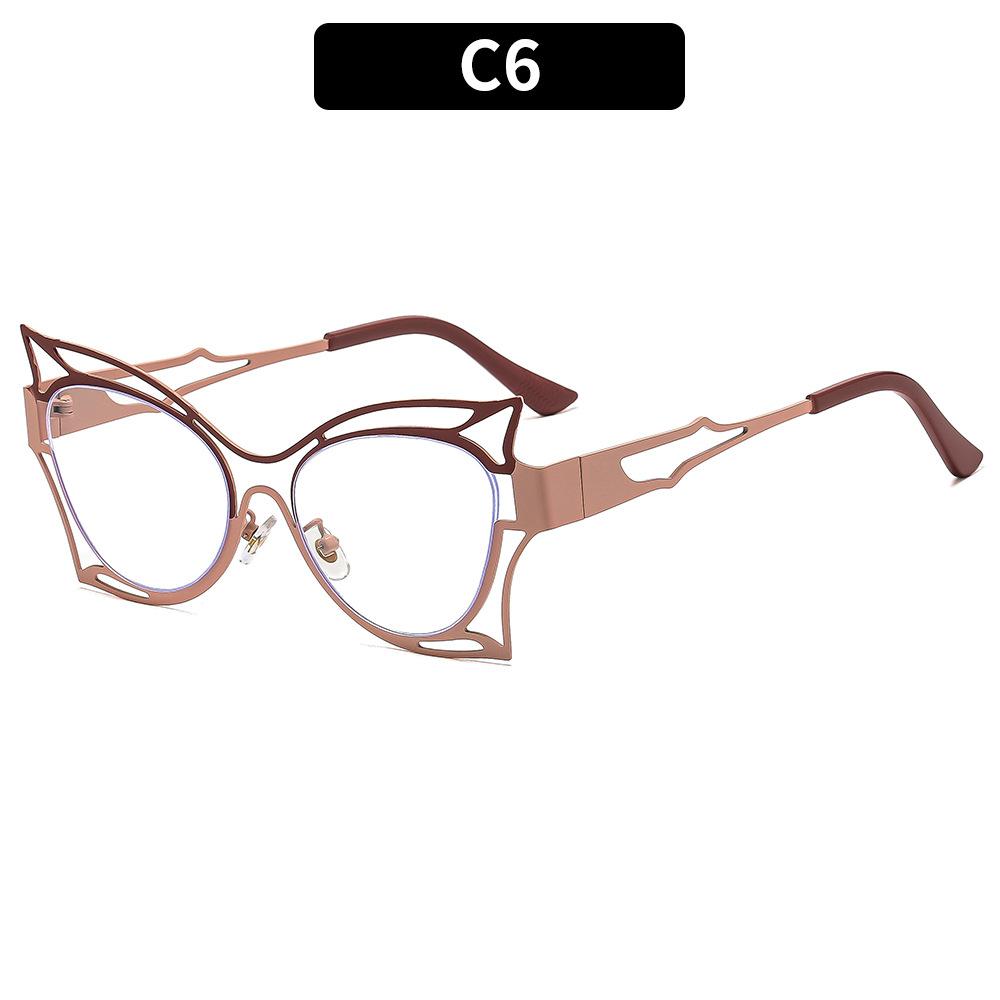 

Женские очки, персонализированная модная цветовая гамма, металлическая оправа в виде бабочки