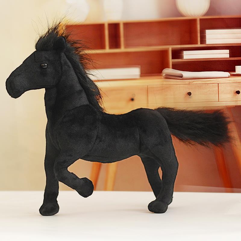 

Имитация лошади, плюшевая игрушка, кукла, кукла-пони, кукла, большая белая лошадь, подушка, детская когнитивная модель, игрушка height 30cm X length 30cm