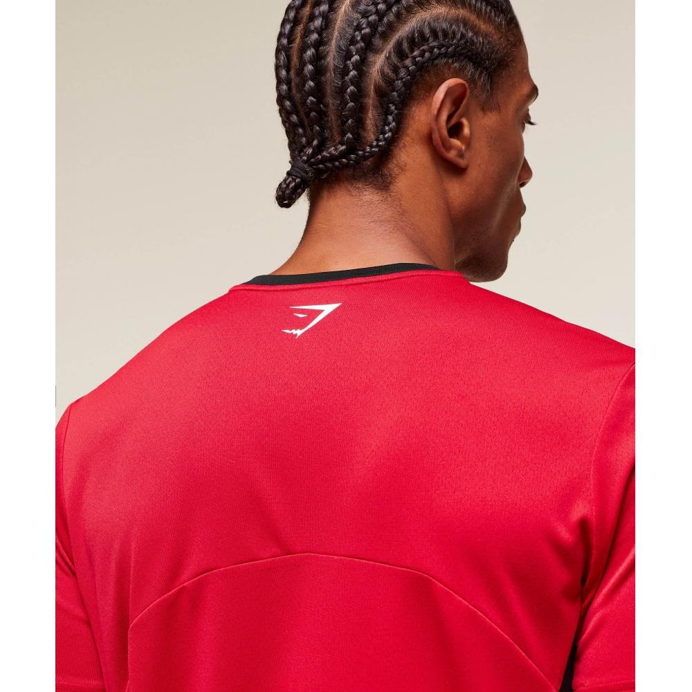 Gymshark VarsiTy Tech T shirT condiTioning Red A3b3a Rbwv