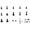 A78U 500PCS RC Car Screws Kit M3 Hex Screws Nut Shell Buckle RC Repair Tool Kit for 1/8 -1/16 Scale RC Cars
