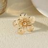 European & American Fashion Star Flower Punk Ring - High-End, Simple Niche Jewelry