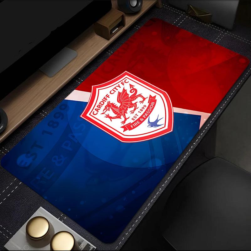 Football Club Cardiff Mouse Pad, Rubber Base, Mouse Pad for Gamers and Office Use, Gaming Desk , Easy To Clean Mat Christmas fan gifts
