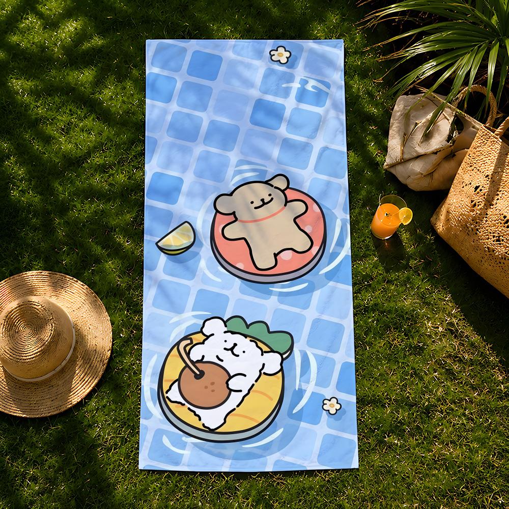 Animal M-Maltese Towel Beach Towel, Quick Drying Absorbent Bath Towel For Swim,Gym,Camping,Outdoor Hot