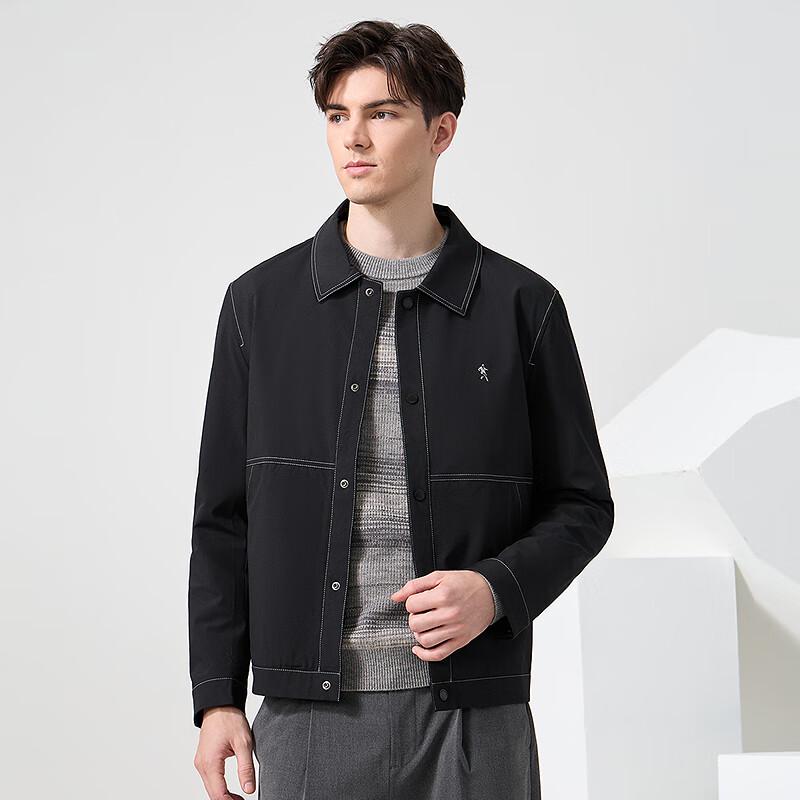 Dancing with Wolves Men's Ultrasonic Lined Lapel Commuter Jacket