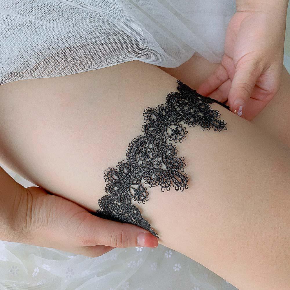 Frauen Sexy Elastische Strumpfbänder Mädchen Cosplay Spitze Floral Oberschenkel Ring Strumpfband Braut Hochzeit Party Braut Zubehör Bein Strumpfband Gürtel