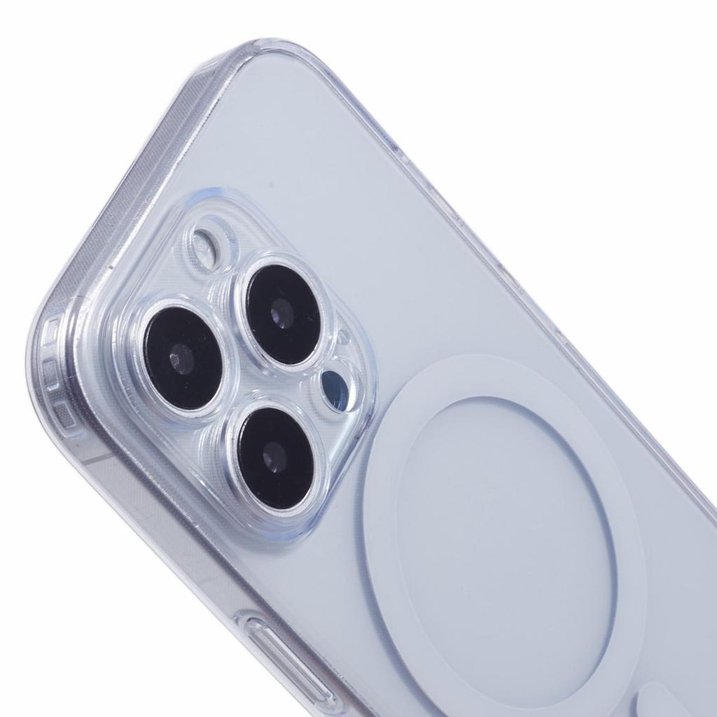 JAUCASE For iPhone 16 Pro Case Compatible with MagSafe PC+TPU Crystal Clear Phone Cover