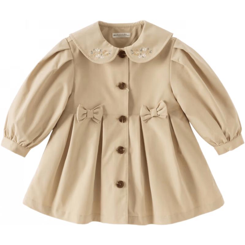 

DAVE & BELLA Girls Spring Waterproof Trench Coat 90cm