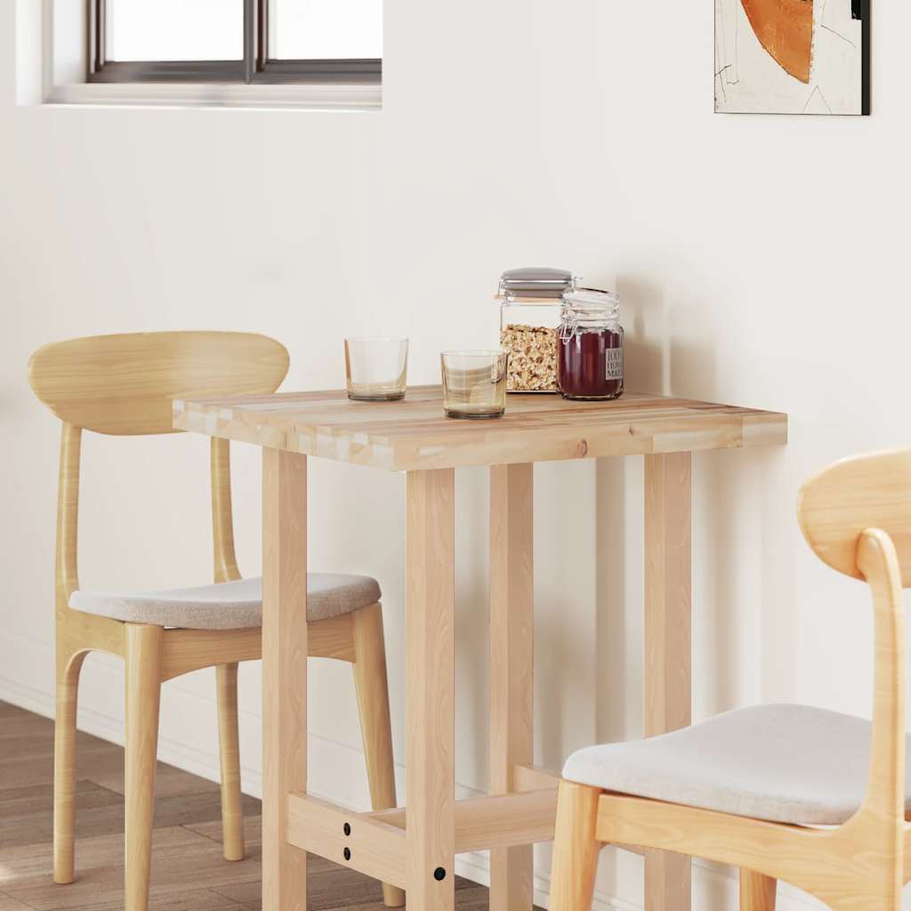 Vidaxl Tabletop, Rectangular, 80X60X4 Cm, Solid Acacia Wood