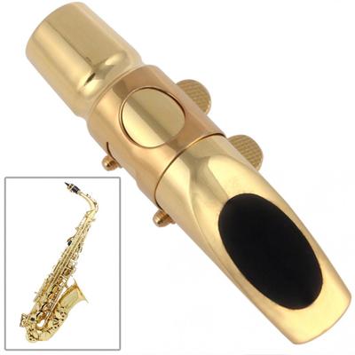 Gold Plated Metal Alto Professional  Saxophone Mouthpiece 6 for Playing the Classical Music