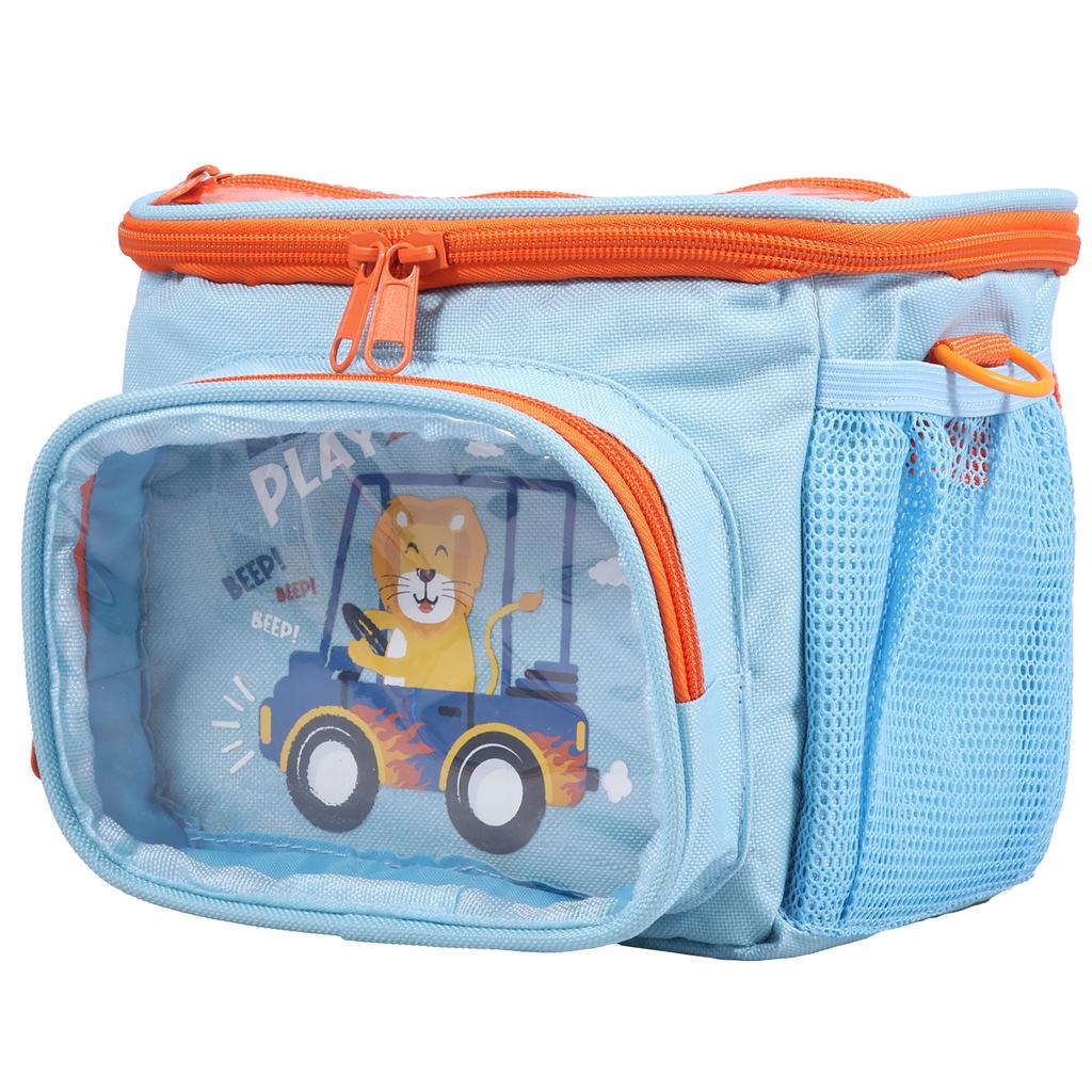 Kid Bicycle Handlebar Bag Childrens Front Bike Storage Basket With Adjustable Strap Multi-function Cycling Carrier Bag Hanging