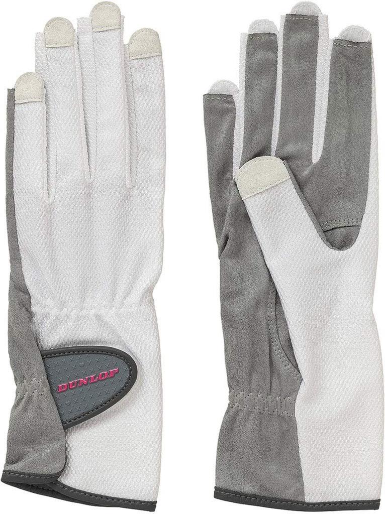 DUNLOP Tennis Set for Both S TGG0117W Gloves, Hands, White,