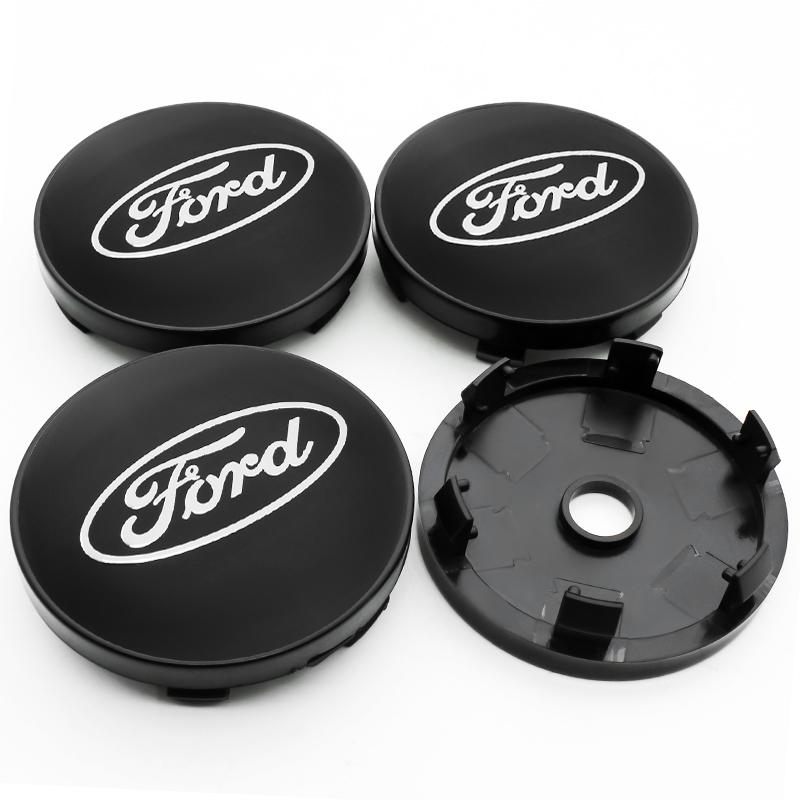 AJJ1 4Pcs 56mm+60mm Car Wheel Center Hub Caps Stickers Auto Rim Cover For Ford ST-line Focus 2 3 Mondeo Ecosport Kuga Mk4 Fiesta Mk3
