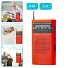 Radio de Mano con Conector para Auriculares de 3.5 mm Sonido Estéreo Claro Fácil de Usar Alimentada por Batería Radio AM/FM Portátil