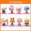 Adorable 8 Piece Sitting Rem And Ram Figure Set From Re Life In A Different World From Zero