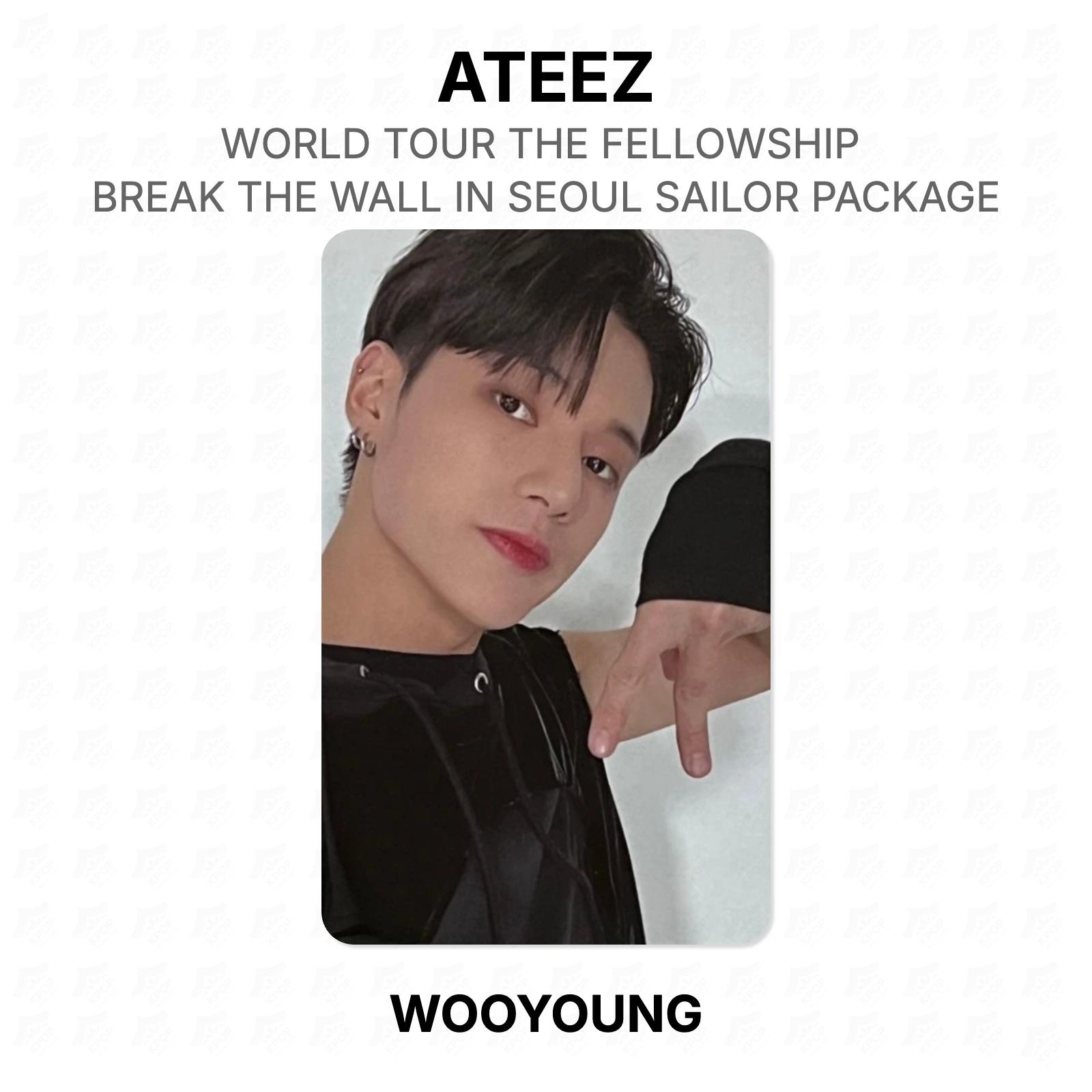 ATEEZ WORLD TOUR THE FELLOWSHIP : BREAK THE WALL IN SEOUL SAILOR PACKAGE Official Photocard WOOYOUNG