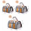 Collapsible Mesh Pet Carrier Bag Soft Sided Portable Travel Dog Cat Carrier Handbag with Shoulder Strap for Small Medium Puppies