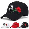 Unisex LA Rose Stickerei Baseballkappen Frühling und Herbst Outdoor Verstellbare Lässige Hüte Sonnenschutzhut
