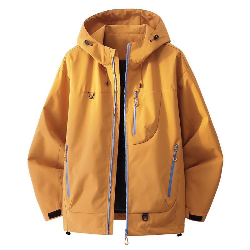 

Куртка с капюшоном Весна и Осень Мужская и Женская Рабочая Куртка Топ 3XL