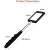 2Pcs Telescopic Inspection Mirror with LED Battery Lighting Telescopic Up To 88cm
