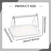 Tabletop Bird Perch Stand Desktop Claw Beak Grinding with Potty Tray for Finch Macaw Conures
