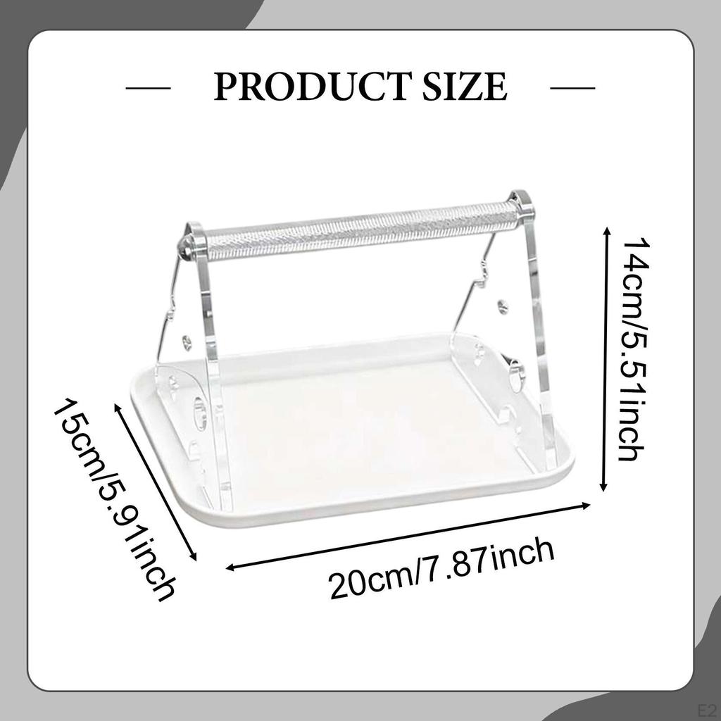 Tabletop Bird Perch Stand Desktop Claw Beak Grinding with Potty Tray for Finch Macaw Conures