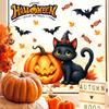 Halloween Window Clings Stickers Black Cat Cute Ghosts Pumpkins