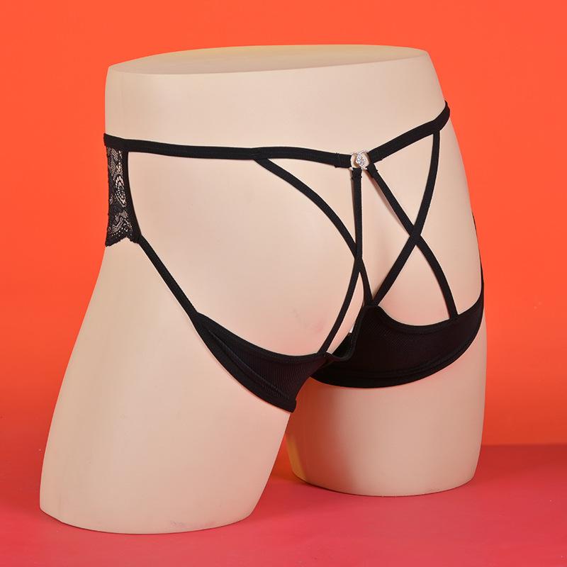 Δαντελωτό Διάφανο Sissy Pouch Σλιπ Σέξι Δαντελωτό Διάφανο Σλιπ Γκέι Άνδρας Με Διαχωρισμό Για Κούκλα Εσωρούχα JK Καμαριέρα Άνδρας Σλιπ