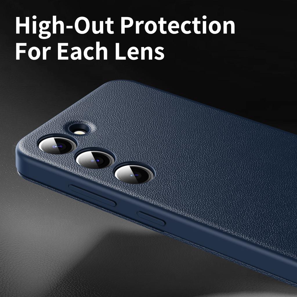 Funda de Cuero para Samsung Galaxy S22+ 5G con Ventana de Visualización y Ranura para Tarjetas