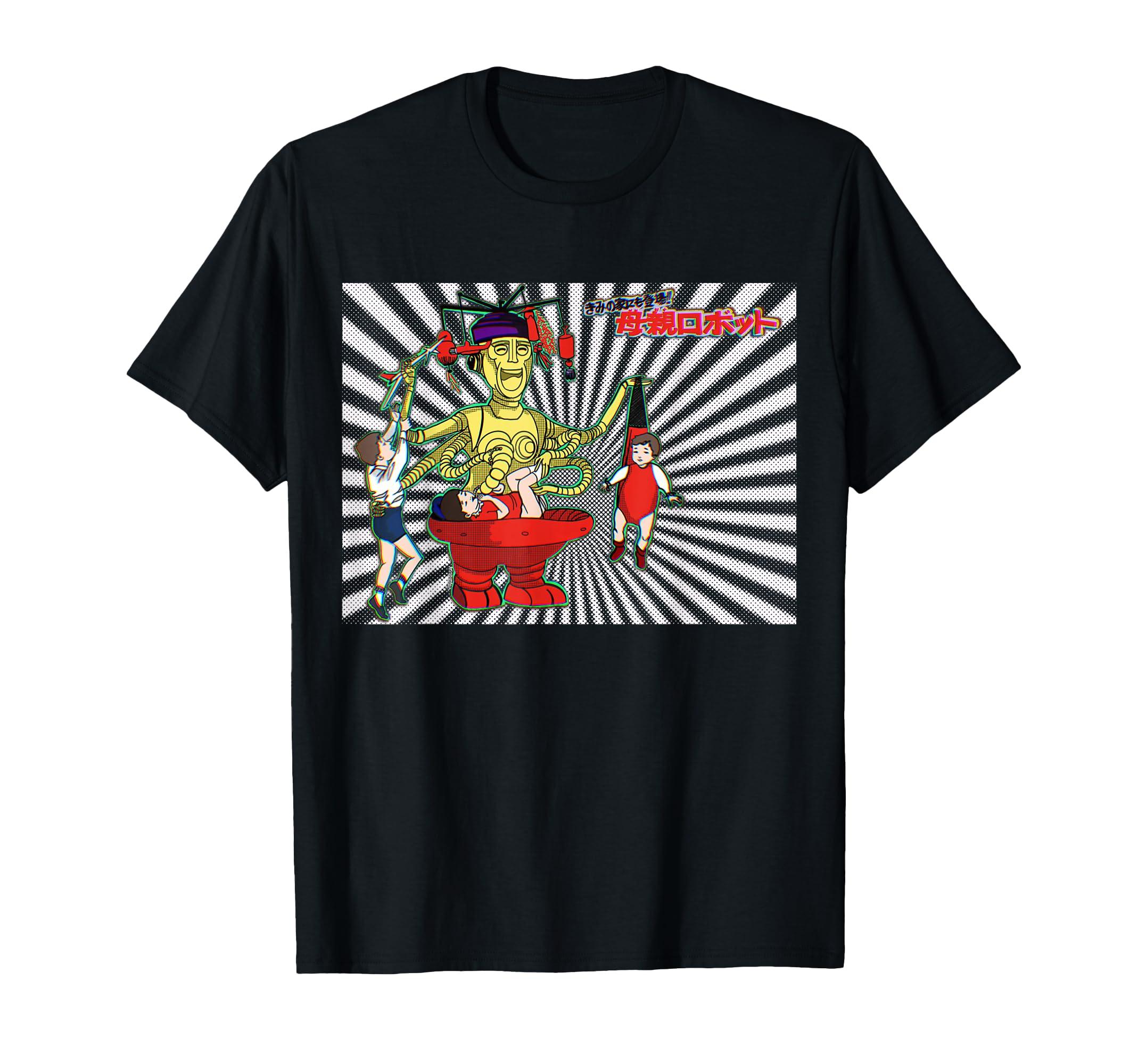 Vintage Graphic Robot Japanese Retro Old Toy Anime T-Shirt