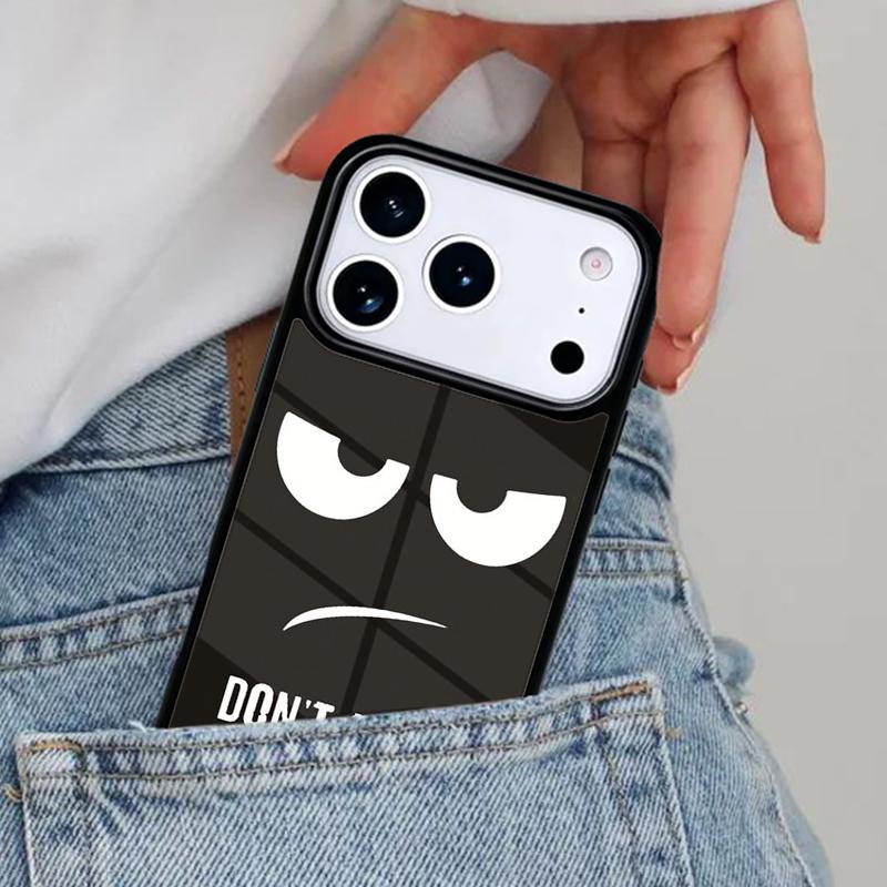 Don't Touch My Phone Fun Funny Phone Case for iPhone 16e 15 14 13 12 17 Pro Max Plus Air 17pro Cover Coque