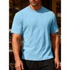 Men Geometric Textured Fabric Crew Neck Short Sleeve Casual Multiple Color Options T Shirt