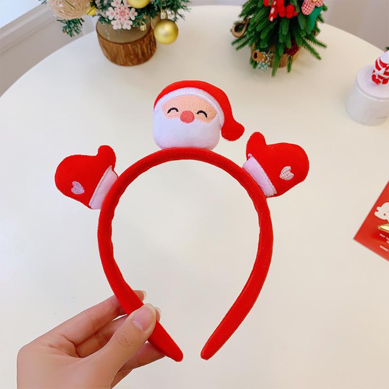 Women's Cute Santa Plush Headband - Red Christmas Hair Accessory