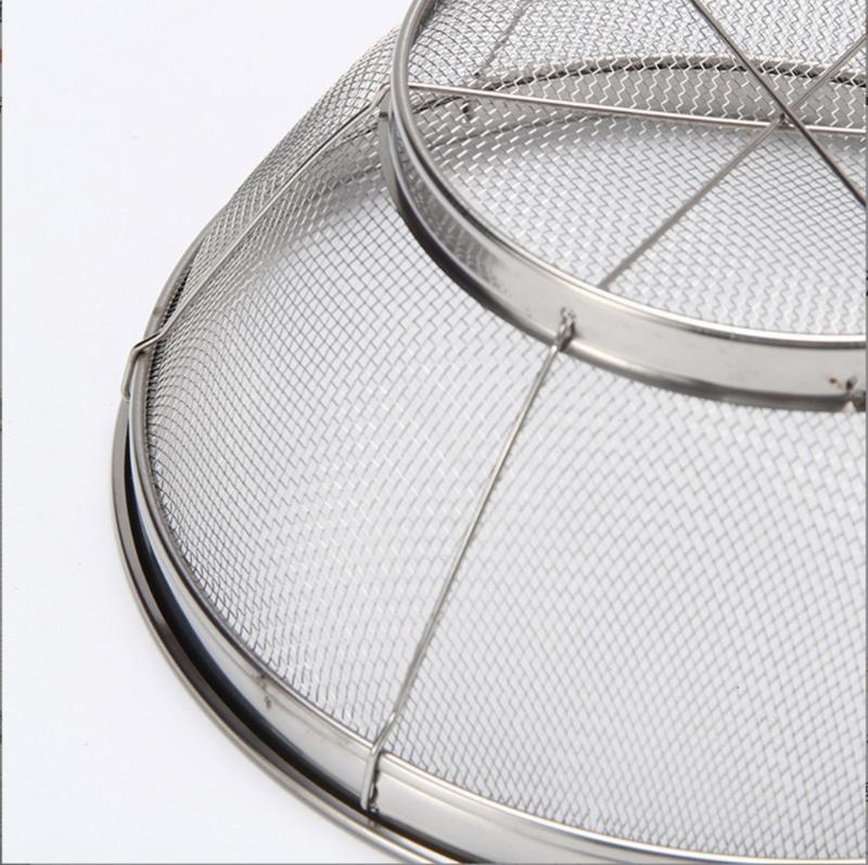 Professional Kitchen Sieves With Extra Fine Mesh Rice Strainer Stainless Steel Colander For Straining Grains Fruit