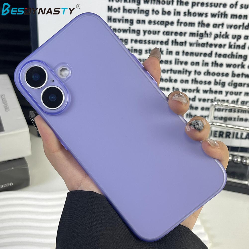 0.3mm Ultra Thin Matte Armor Translucent Case For iphone 16 Pro Max 16 Pro TPU Silicone Soft Cover 16 Color Funda 16 Plus