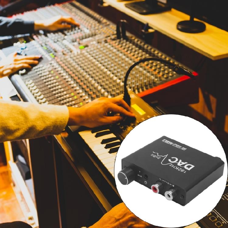 192KHz Converter Digital 3.5mm Sound Converter Adapter Adjustable Sound Card for Console