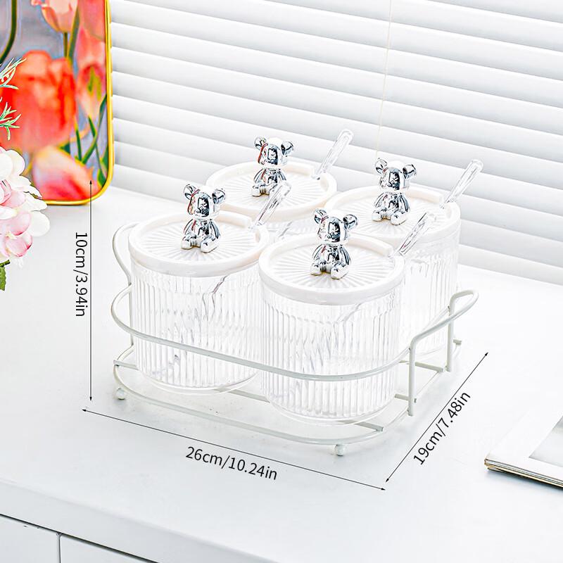 Kitchen Moisture-proof Plastic Seasoning Jar Set