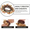 Milisten Tambora Dominicana 2 Pack African Nut Shell Bracelet Musical Instrument Handbell African Nut Bell Bracelet Bracelet, Musical Instrument Drum