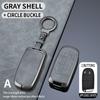 Metal + Leather Car Key Cover Case Fob For Jeep Renegade Compass Grand Cherokee For Chrysler 300C Wrangler Dodge Car Accessaries